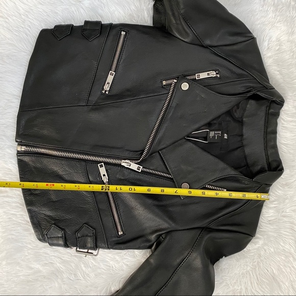 NWT H&M Premium Genuine Real Leather Jacket - Picture 16 of 16